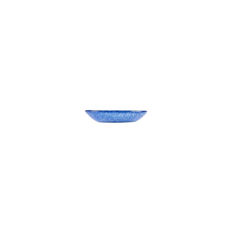 Turgla Fusion Glass dia.5.5" h:1.25" 8 oz. Round Blue Glass Bowl (Set of 2) image number 2