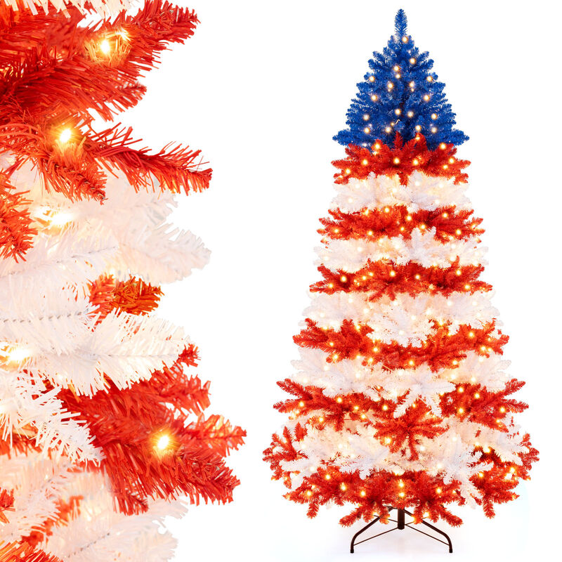Artificial Christmas Tree with Warm White LED Lights image number 4