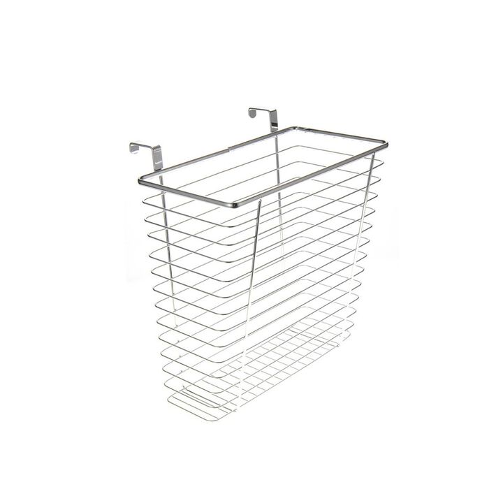 AZImport  Chrome Waste Basket for Kitchens or Restrooms