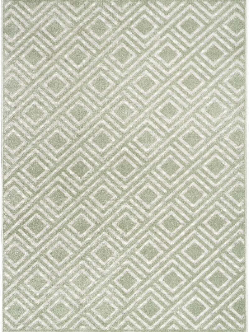 Care Free CAF03 Green 3'11" x 5'11" Rug