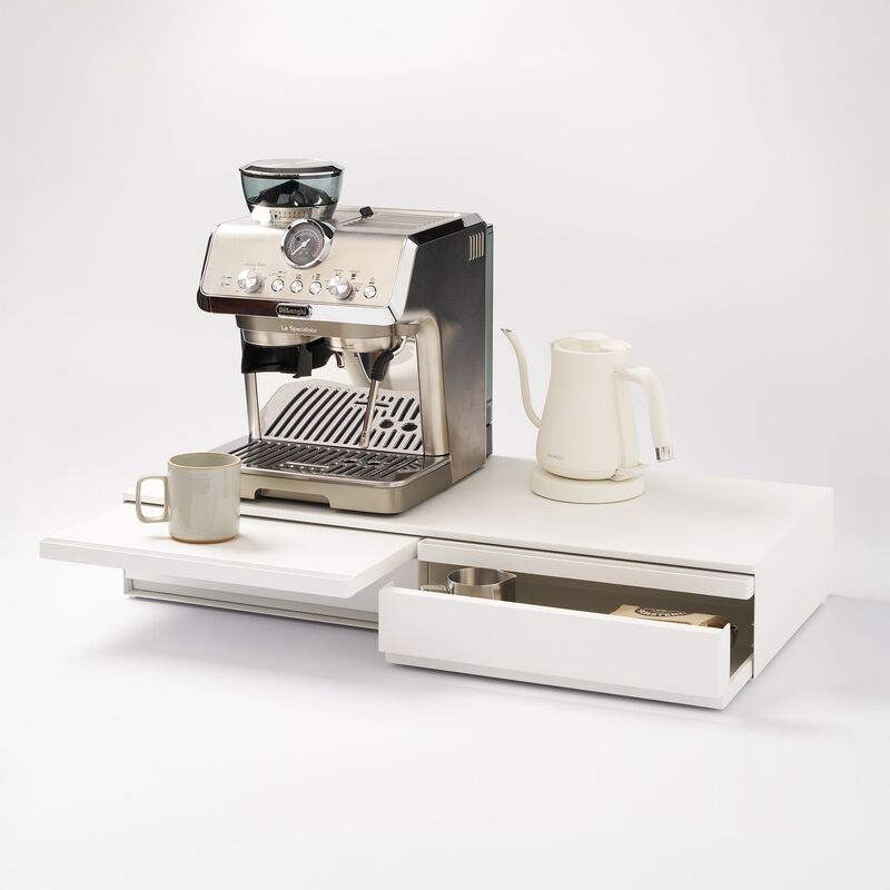 Countertop Drawer with Pull-Out Shelf - Wide - Steel image number 1