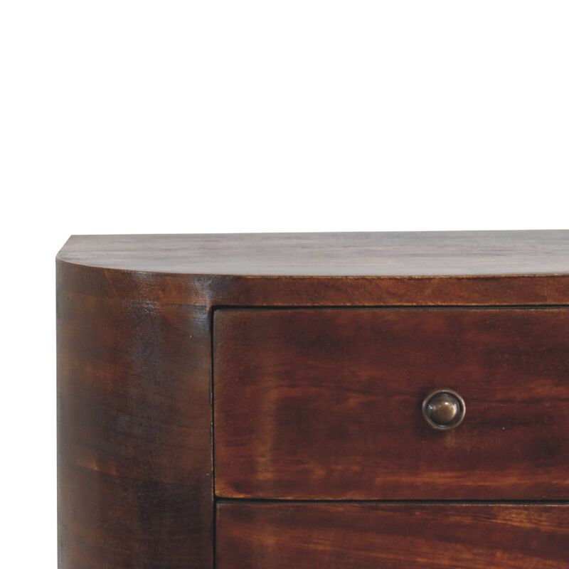 Artisan Furniture Solid Wood Lunar 2 Drawer Floating Bedside