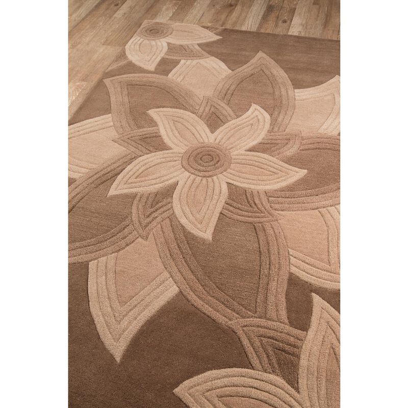 Momeni Transitional Rectangle Area Rug, Mocha, 8' X 10'