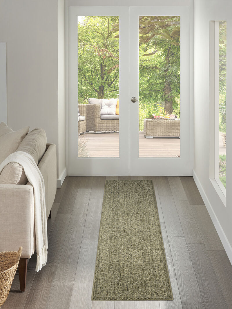 Tulum TLM05 Olive 2'2" x 8' Rug image number 5