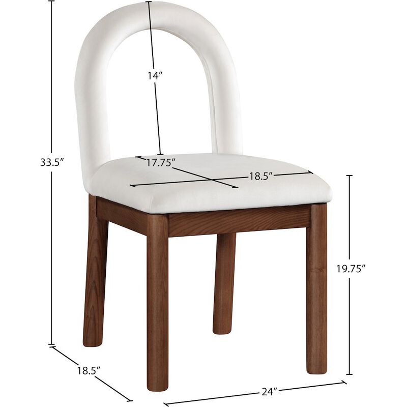 Meridian Furniture Conrad Velvet Dining Chair