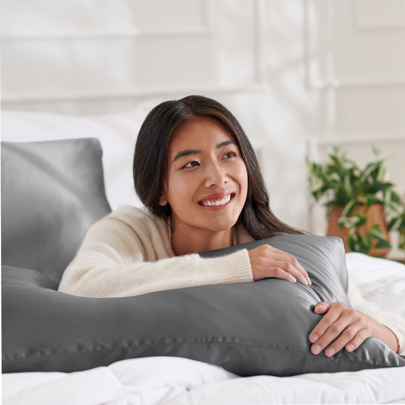 100% Mulberry Silk Pillowcase Set for Hair and Skin with Zipper Closure image number 3