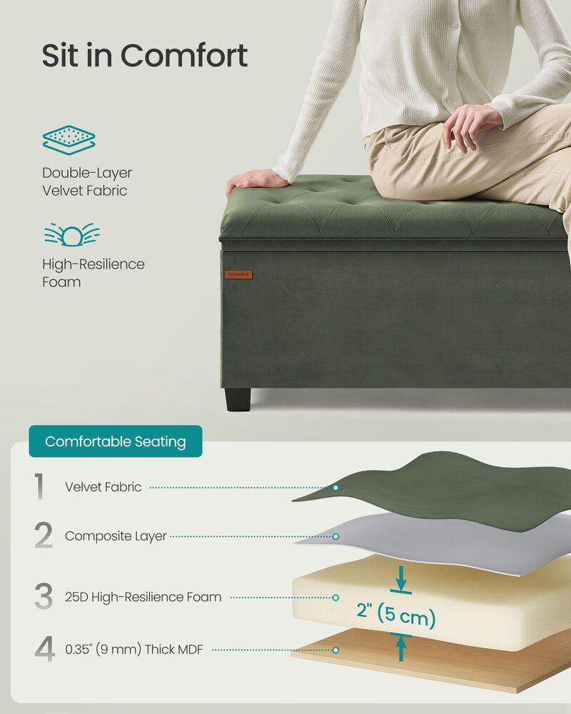 Mini Footstool Ottoman with Legs &ndash; Padded Small Footrest for Comfort and Style in Any Room