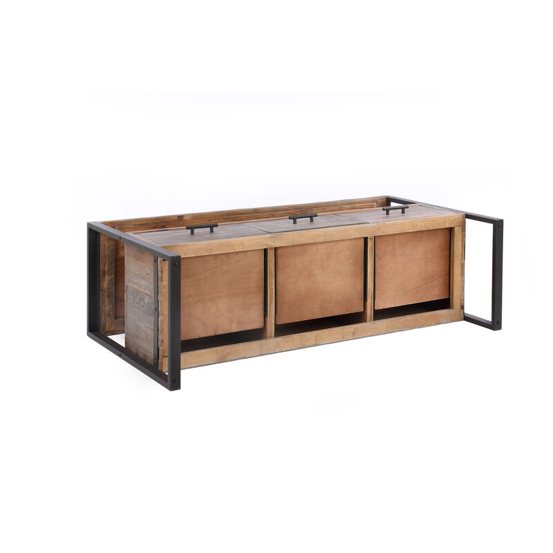 Streamdale Reclaimed Wood Media Console with Drawers image number 6