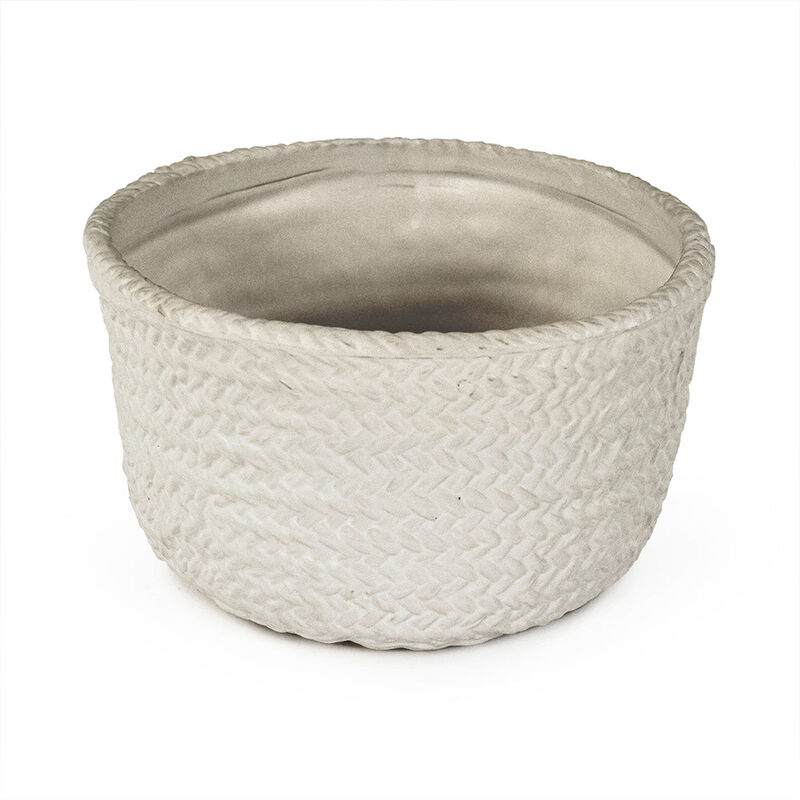 Grey Cross Weave Deep Dish Small image number 0