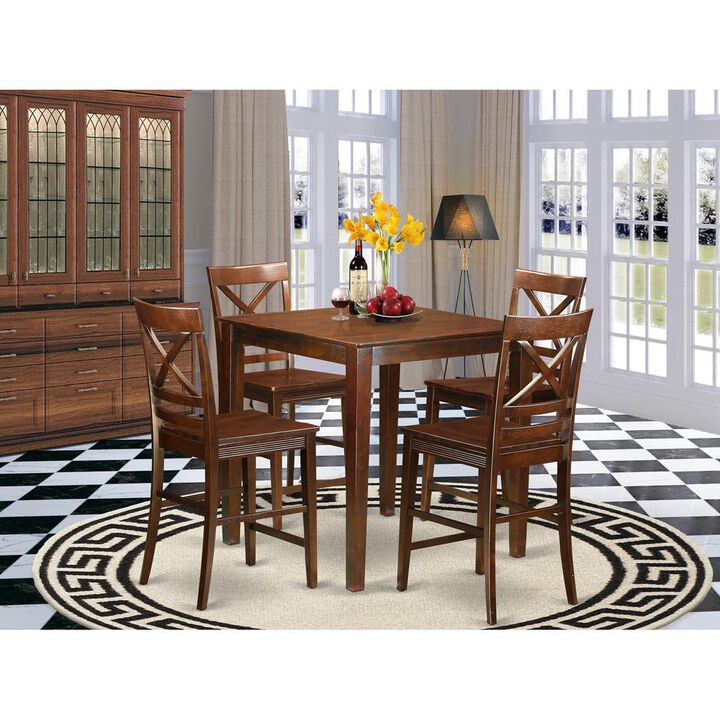 5 PC counter height Dining room set-pub Table and 4 dinette Chairs.