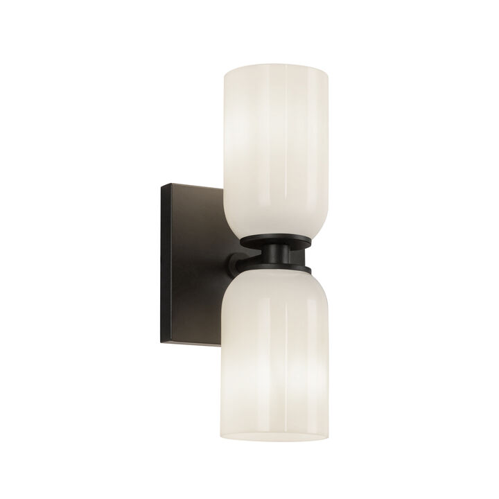 Nola 12-in 2 Lights Damp-Rated Wall Sconce