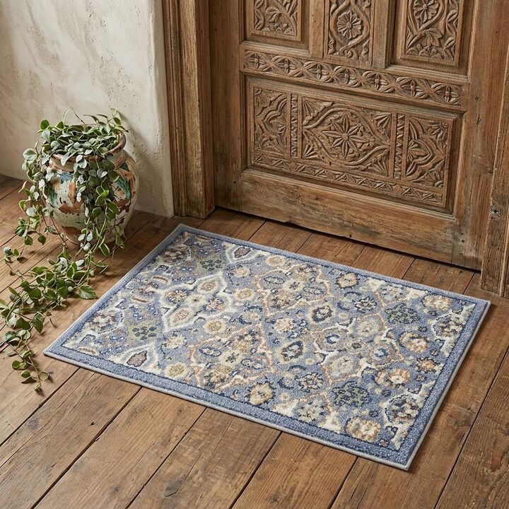 HomeRoots Floral Power Loom Area Rug