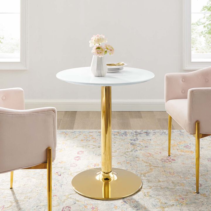 Modway - Verne 28" Dining Table Gold White