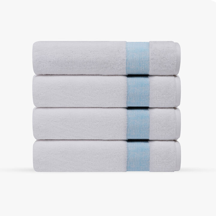 Pera 4 pcs Turkish Bath Towels Set