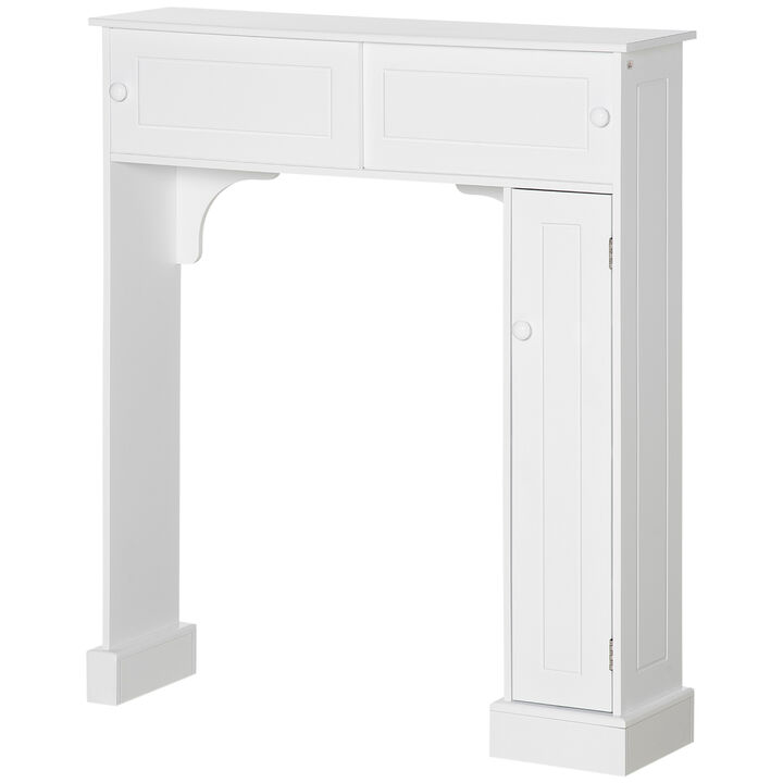 Bathroom Over-The-Toilet Storage Cabinet Shelf Freestanding Spacesaver