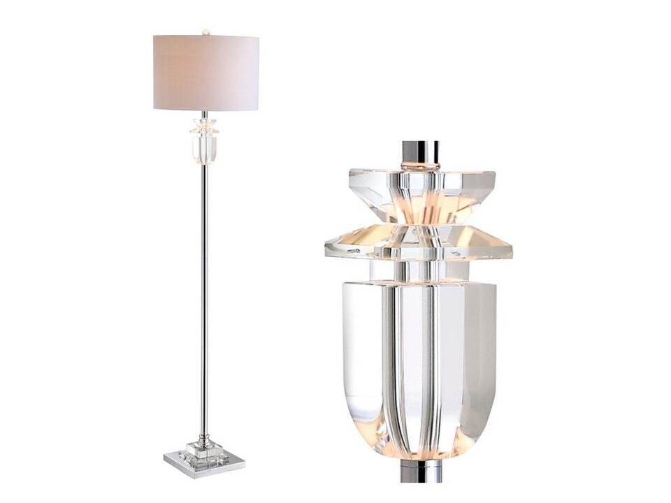 Aria Crystal/Metal LED Floor Lamp