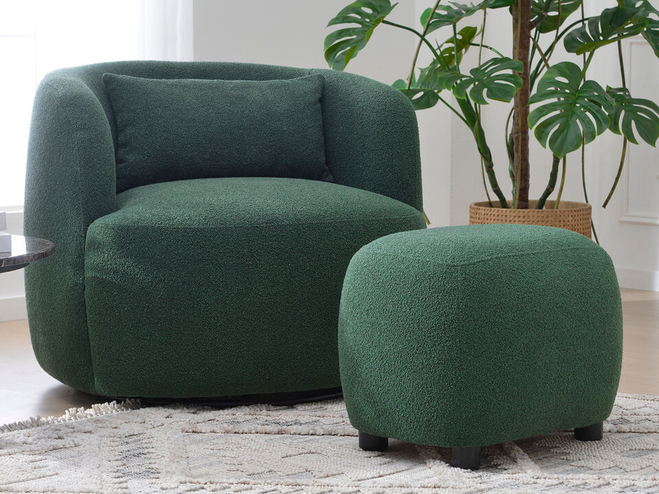 Elmer Bouclé Ottoman