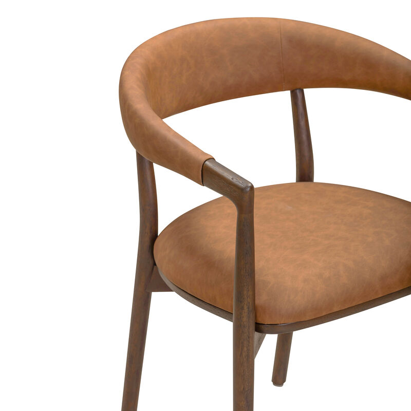 Vina Vegan Leather Dining Chair image number 5