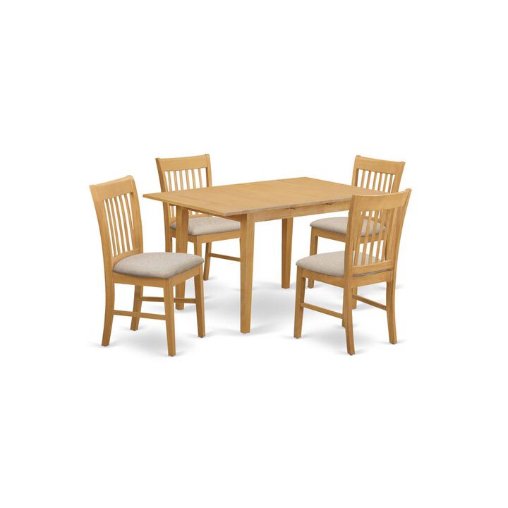 5 Pc dinette set for small spaces - Table and 4 Dining Table Chairs