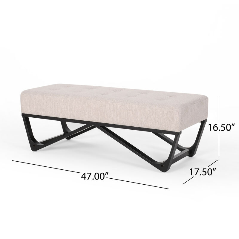 Merax Button-Tufted Ottoman Bench