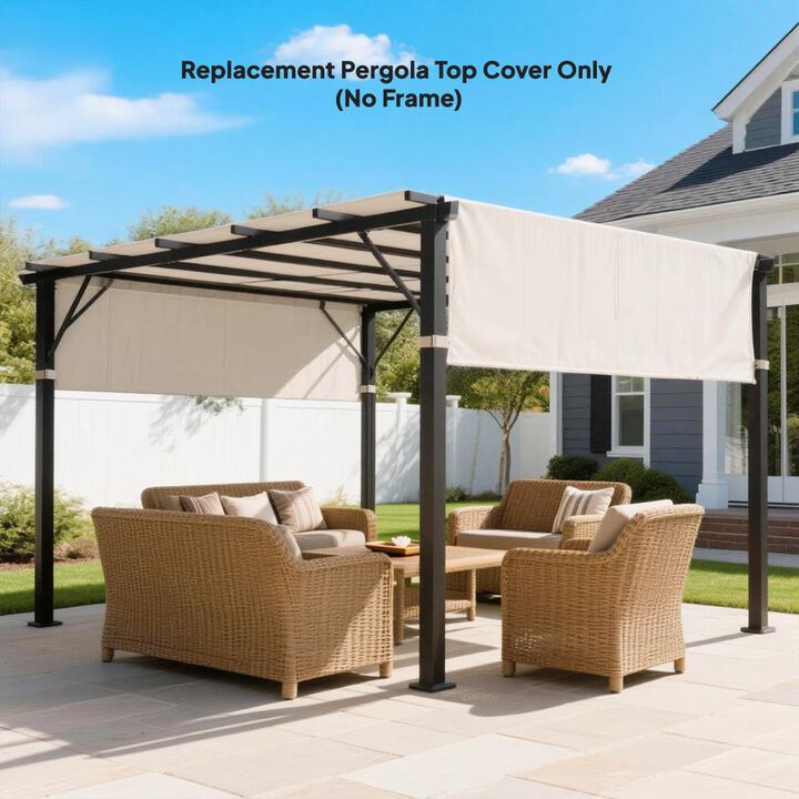 Hivvago 10x10 Pergola Replacement Canopy Set of 2