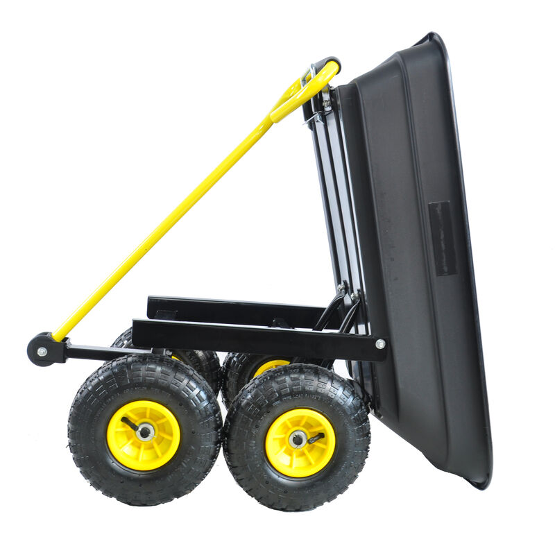 Streamdale Folding Poly Garden Dump Truck, 10'' Pneumatic Tires, 300 lb Capacity image number 7