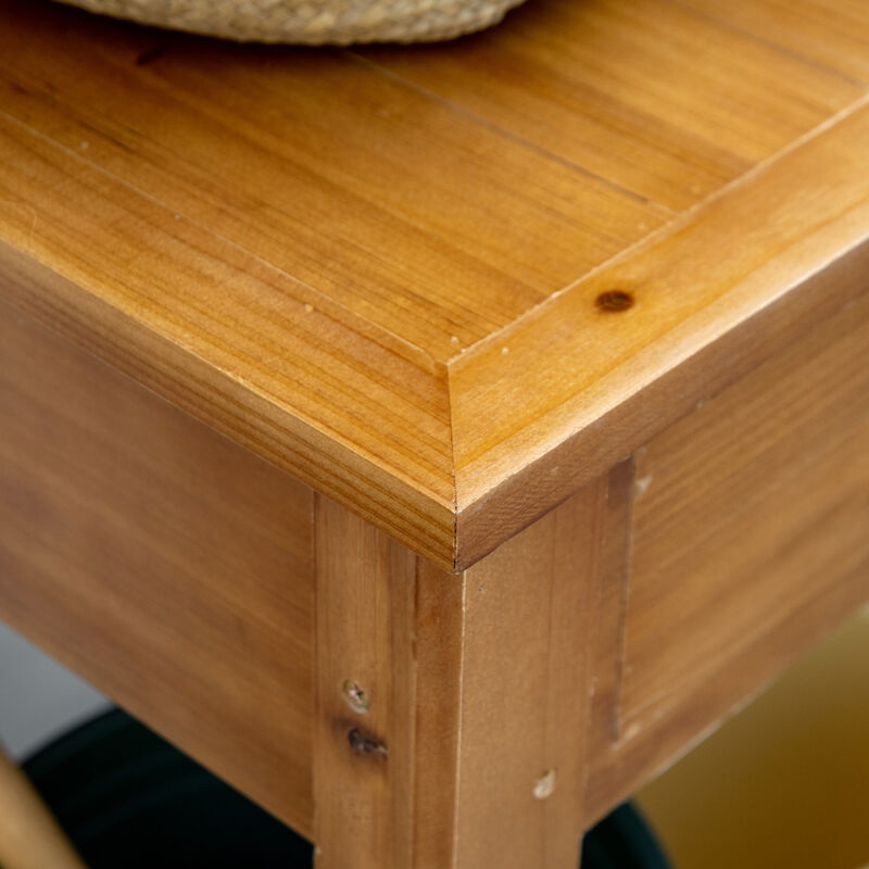 Streamdale Wooden Potting Bench with Shelves and Drawer