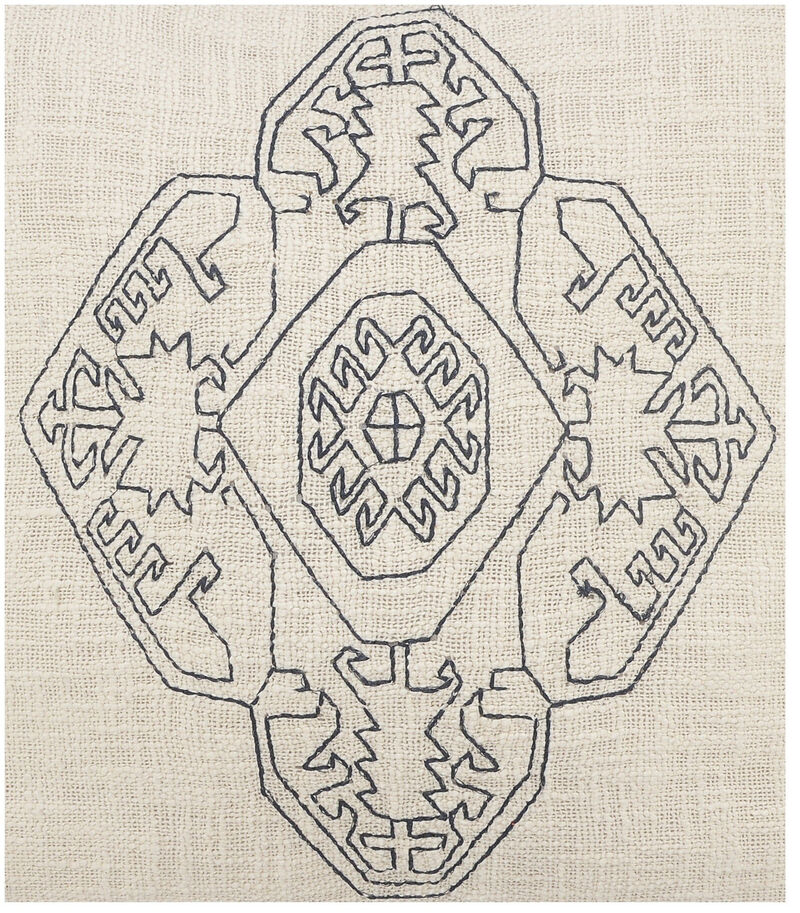 Premium Cotton Abstract Throw Pillow with Zipper – Perfect for Living Room or Bedroom