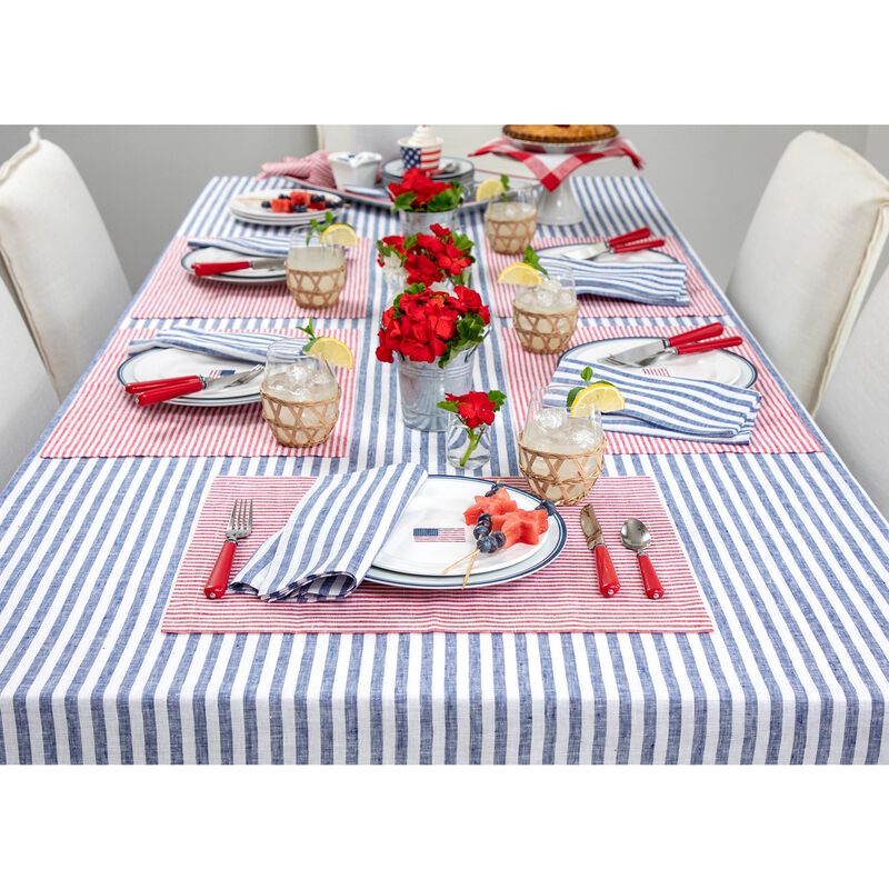 Linen Tablecloth - Amalfi Stripe