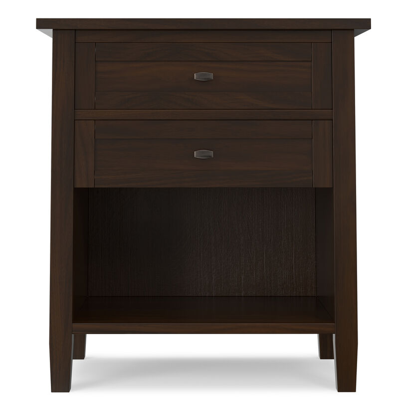 Simpli Home Warm Shaker Bedside Table image number 2