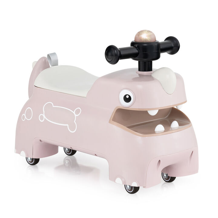 Kids Walking Ride On Car with Lights and Music for Indoor Outdoor Fun