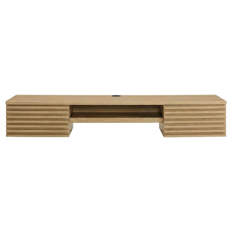 Wall Mount Wood Office Desk in Modern Design for Computer Workstations image number 1