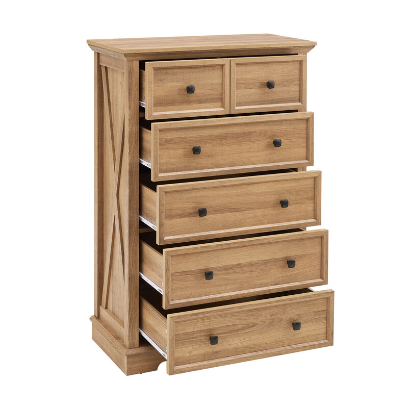 Deslap 6 Drawer cabinet Tall Chest image number 2