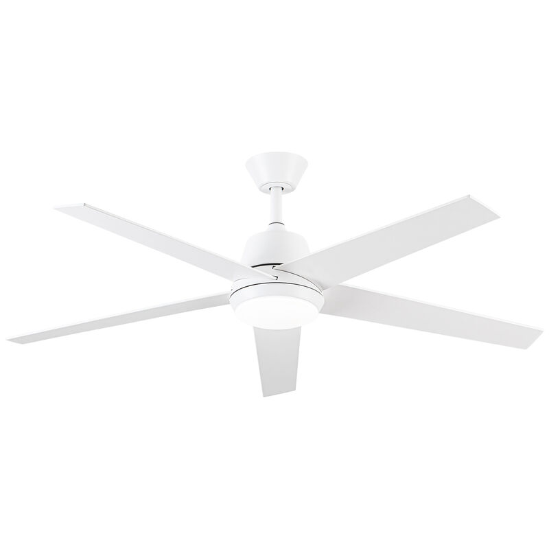 52-inch Modern White 3CCT Dimmable LED Ceiling Fan with Light and Remote image number 4