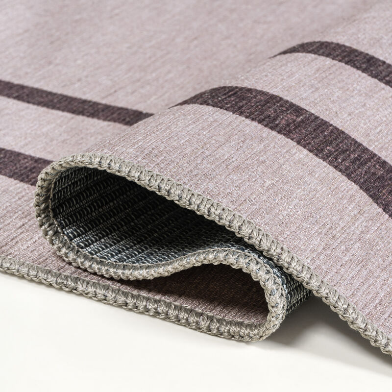 Sloane Classic 2-Stripe Border Washable Area Rug