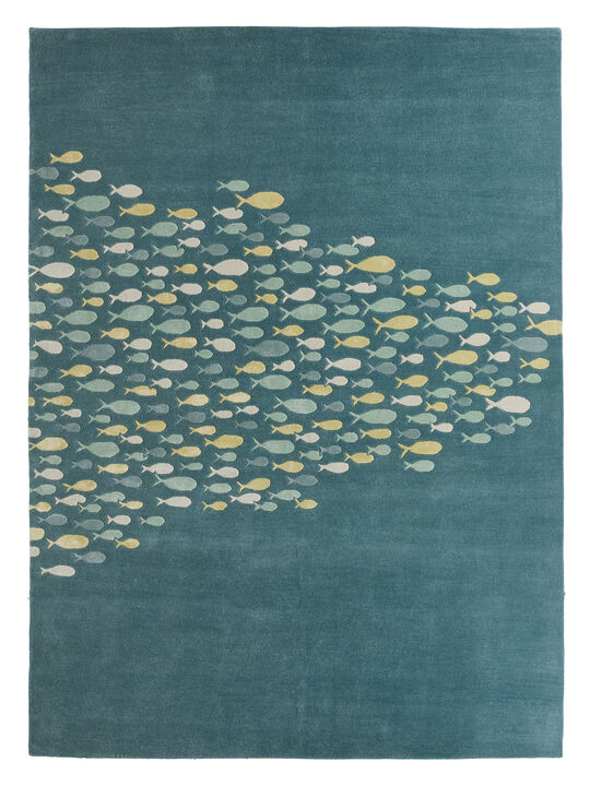Coastal Resort Schooled Captain S Blue 3'6"X5'6" Rug