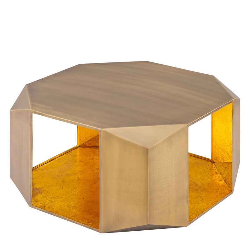 Lorvique Gold Hexagon Coffee Table image number 2