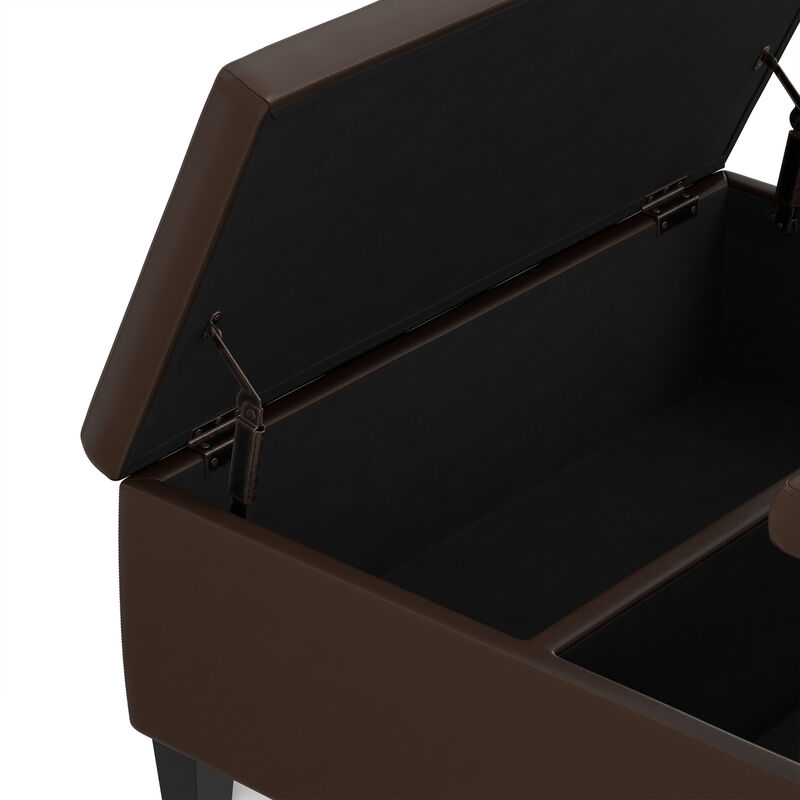 Simpli Home Ellis Coffee Table Storage Ottoman image number 5