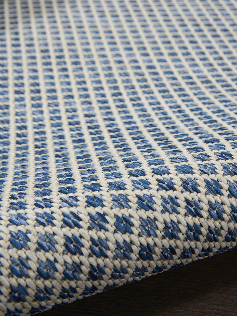 Courtyard COU01 Ivory/Blue 10' x 14' Rug