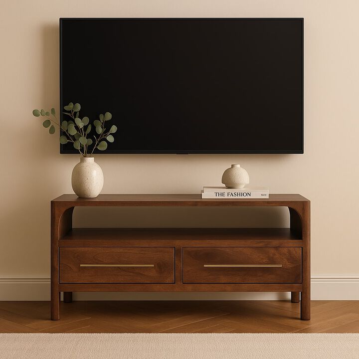 Artisan Furniture Solid Wood Larissa 2 Door Chestnut Cabinet