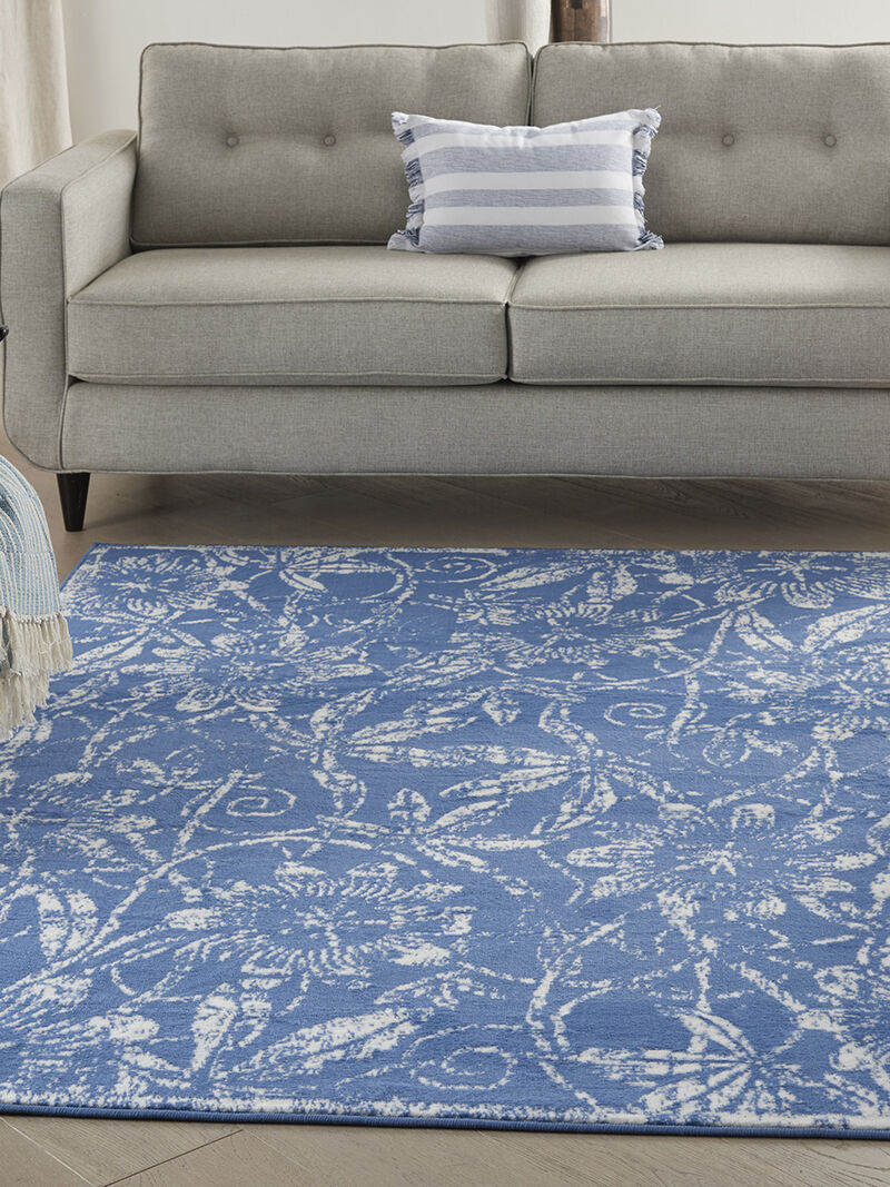 Whimsicle WHS05 Blue 6' x 9' Rug