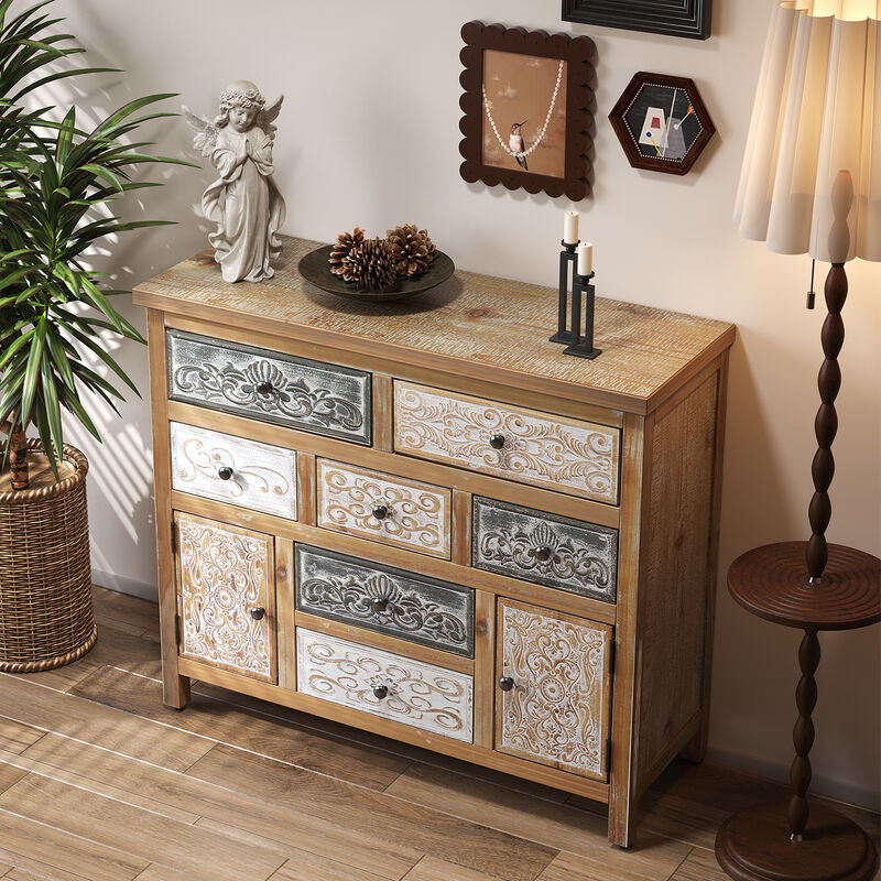 Murvte  Carved Storage Dresser image number 1