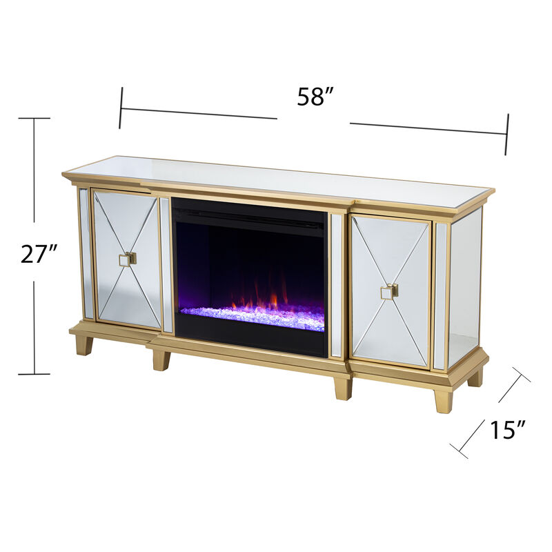 Patrick Color Changing Fireplace Console