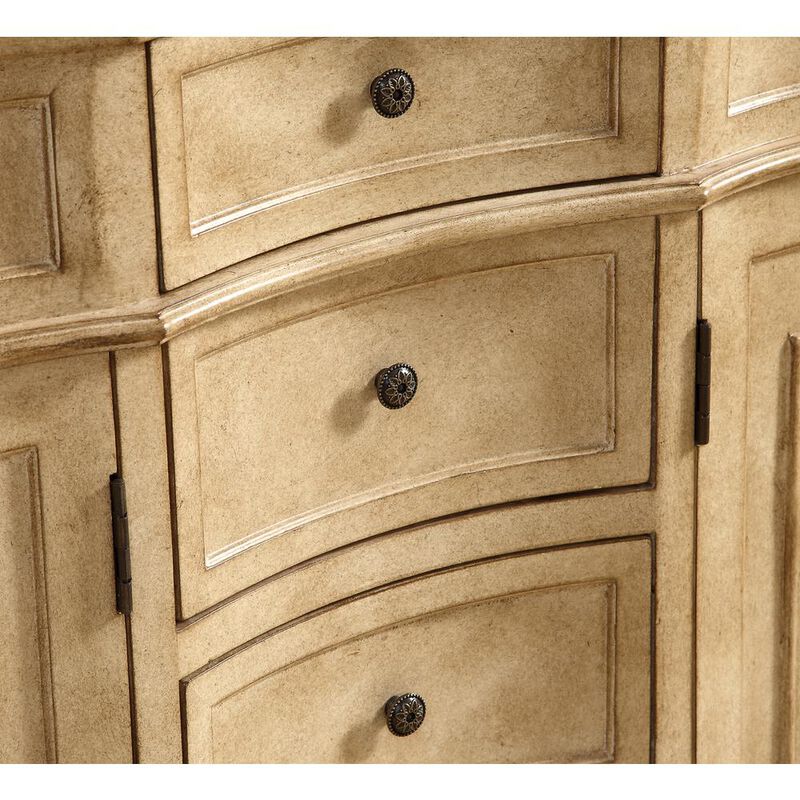 Elegant Kitchen and Bath 60 inch Double Bathroom vanity in Antique Beige