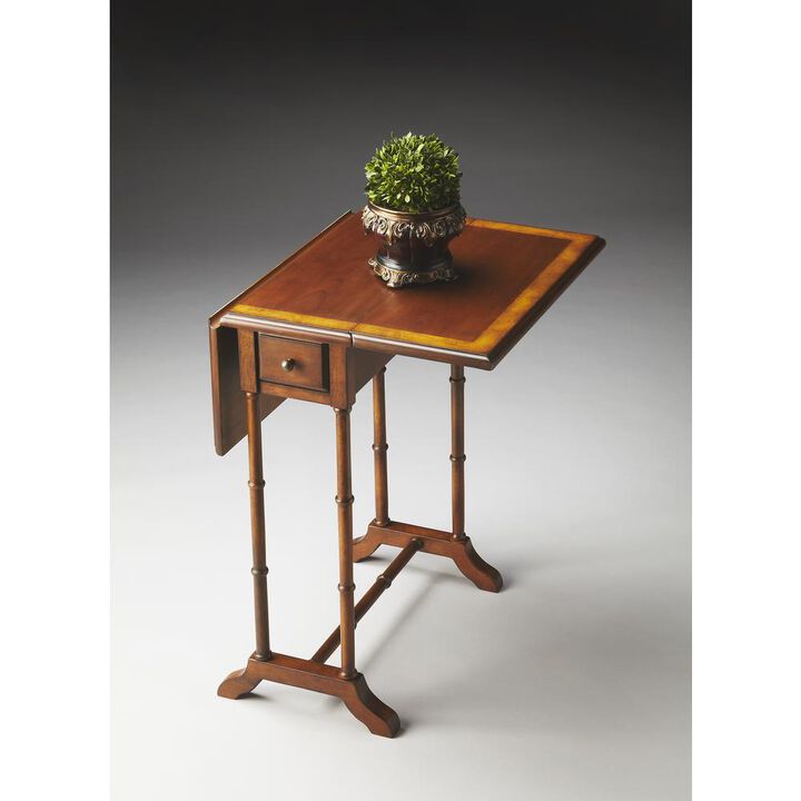 Butler Specialty Company Darrow Drop-Leaf Side Table, Medium Brown