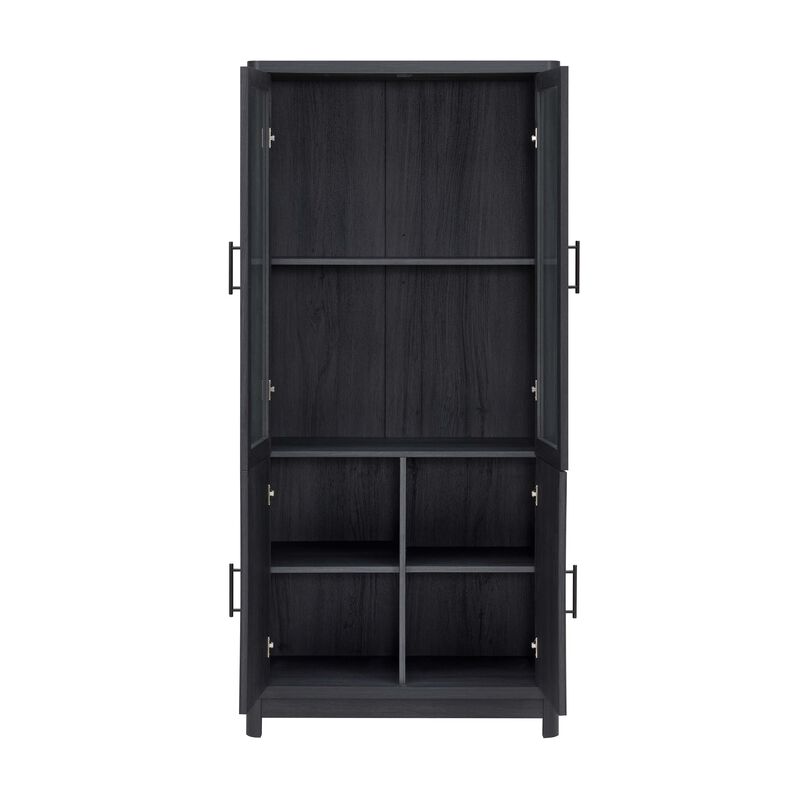 Jodie Dark Gray Bookcase