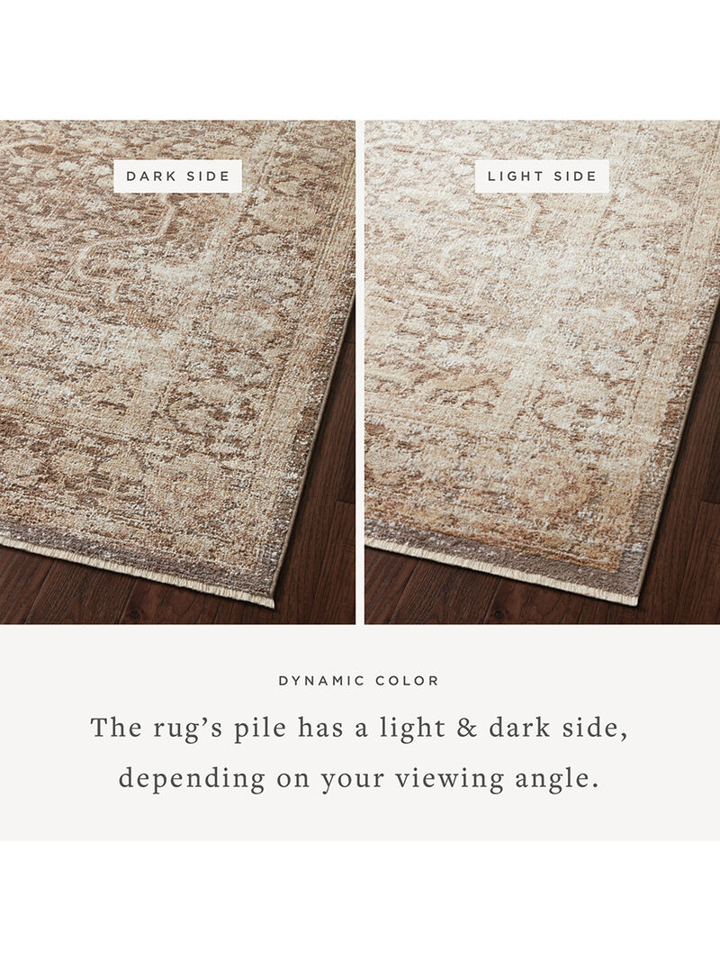 Sonnet SNN09 Mocha/Tan 3'7" x 5'7" Rug