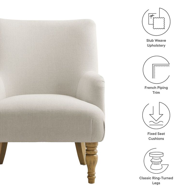 Ellington Fabric Upholstered Accent Armchair image number 1