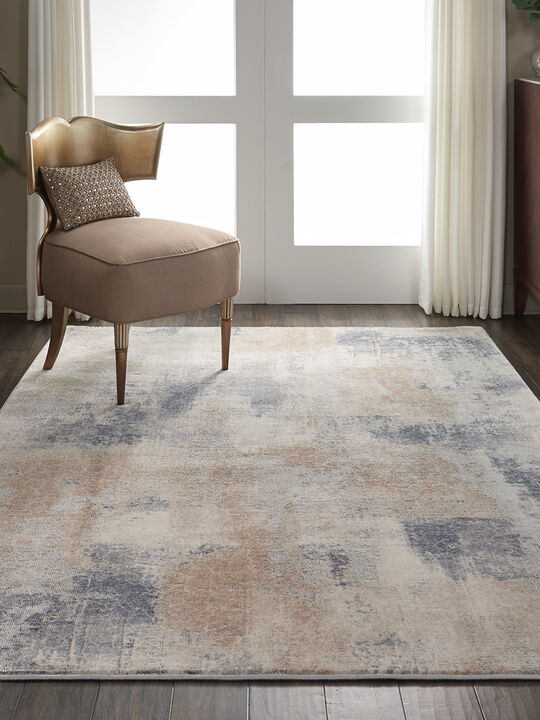 Rustic Textures RUS02 Beige/Gray 5'3" x 7'3" Rug