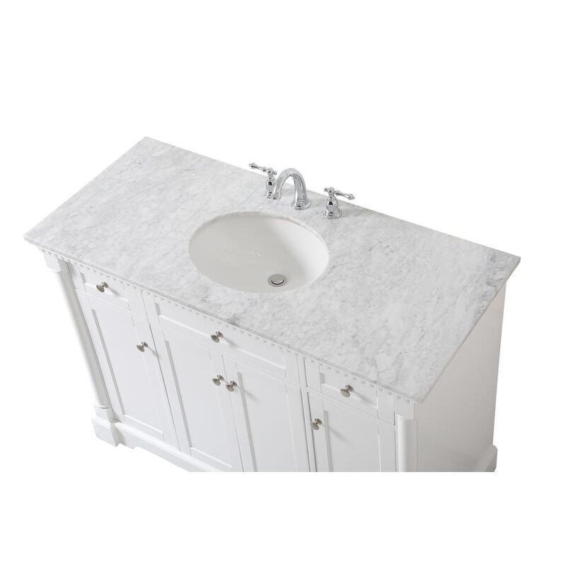 Elegant Kitchen and Bath 48 inch Single bathroom vanity in  White
